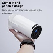 2025 New 4K Smart Android Projector - 180 °   Rotating Stand + Auto Keystone, Home/Office/Camping All-In-One - Wifi/Bluetooth Dual