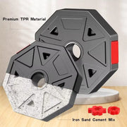 Adjustable Dumbbell to Barbell Fitness Set – 44lbs Anti-Slip Grip, 3-in-1 Home Gym Strength Training Barbell Weight Set