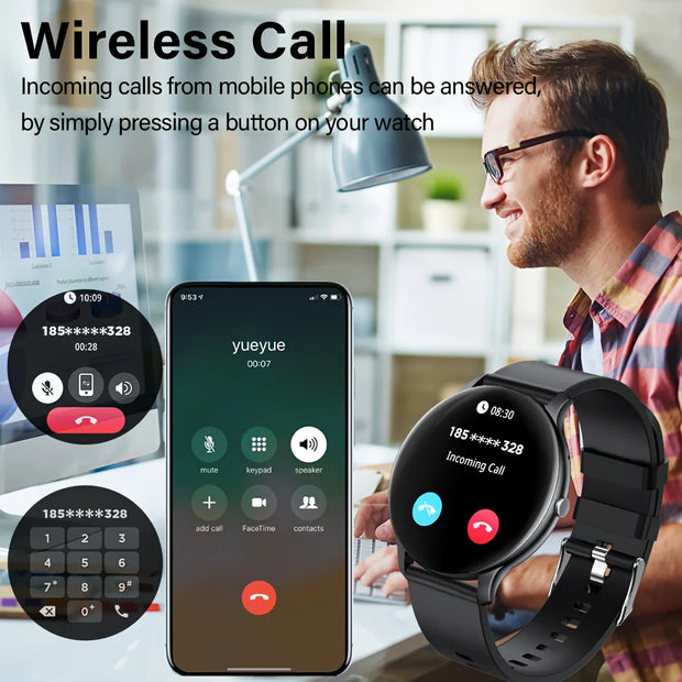 LIGE Women Smart band Watch Real-time Weather Forecast Activity Tracker Watches Heart Rate Monitor Sports Ladies Smart Watch Men