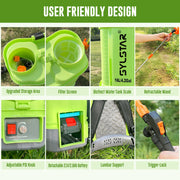 4 Gallon Battery Powered Backpack Sprayer 16L Agriculture Spray 100 PSI 5 Nozzles Electric Graden Sprayer