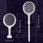 6 in 1 3500V Multifunctional Mosquito Killer Adjustable Mosquito Swatter USB Rechargeable Fly Trap Household Tool