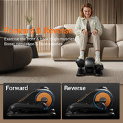 Quiet Portable Under Desk Elliptical for Seniors, Electric Seated Leg Exerciser with Remote – Compact Training Machine