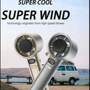 Portable Fan 120-Speed Digital Display Ice Cooling Tech Stylish Semiconductor Condensation Mini Personal Fan  for Home, Office