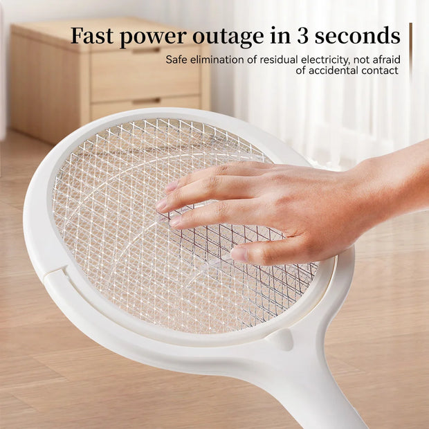 6 in 1 3500V Multifunctional Mosquito Killer Adjustable Mosquito Swatter USB Rechargeable Fly Trap Household Tool