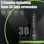 SEJOY Water Flosser Professional For Teeth, Gums, Braces, Dental Care, Electric Power With 5 Settings, 5 Tips For Multiple Users