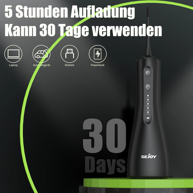 SEJOY Water Flosser Professional For Teeth, Gums, Braces, Dental Care, Electric Power With 5 Settings, 5 Tips For Multiple Users