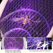 6 in 1 3500V Multifunctional Mosquito Killer Adjustable Mosquito Swatter USB Rechargeable Fly Trap Household Tool