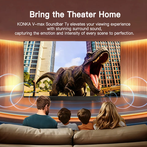 KONKA 32" Smart TV Tizen OS Built-in 30W Soundbar HDR10 V-Max Display Theater Audio Dynamic Sound 1Y Warranty