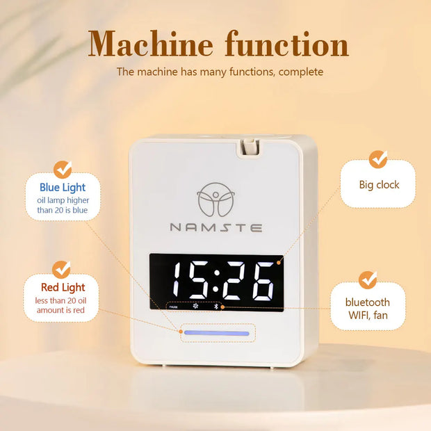 Namste WIFI Bluetooth Diffuser Aromatherapy 300ML Capacity Air Purifier Essential Oil Fresheners for Home 1000m³ HVAC 8W Power