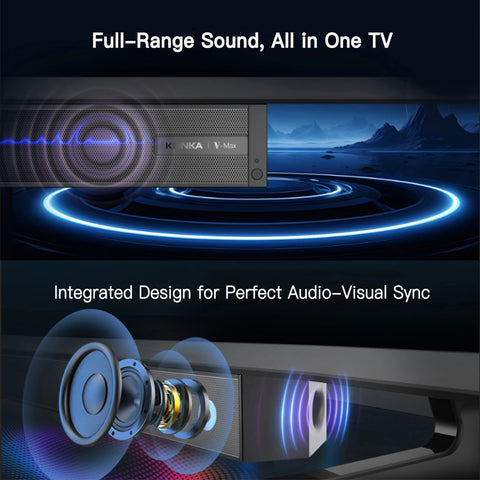 KONKA 32" Smart TV Tizen OS Built-in 30W Soundbar HDR10 V-Max Display Theater Audio Dynamic Sound 1Y Warranty