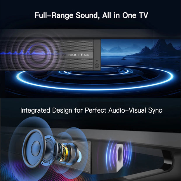 KONKA 32" Smart TV Tizen OS Built-in 30W Soundbar HDR10 V-Max Display Theater Audio Dynamic Sound 1Y Warranty