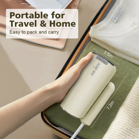 Sejoy Handheld Garment Steamers for Clothes Portable Travel Garment Steamer Fast Heating Fabric Wrinkles Remover