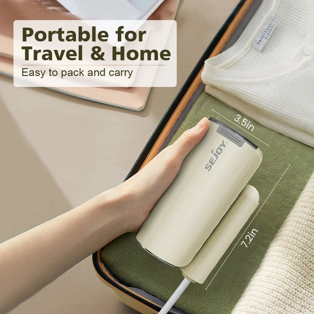 Sejoy Handheld Garment Steamers for Clothes Portable Travel Garment Steamer Fast Heating Fabric Wrinkles Remover